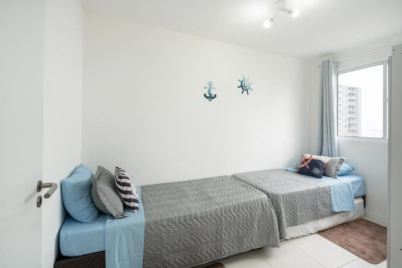 Piçarras Vista Do Nascer Do Sol E Do Mar Da Janela Do Quarto Seu Quarto - Apartamento Com Dois Quartos, Sala De Estar, Cozinha Completa, Piscina, Ar Condicionado, Playground Infantil, A 150 Metro Da Praia דירה